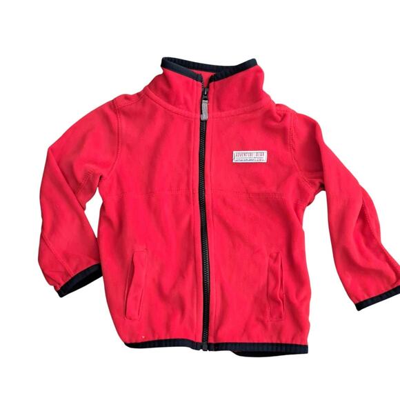 Boy's Red Blue Jacket And Gray Black Skull Hoodie Size 18 Months - Picture 7 of 11